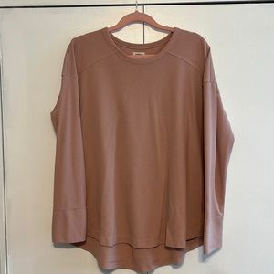 UpWest Pink Waffle Knit Sweater